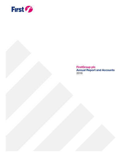 Thumbnail FirstGroup Annual Report 2016