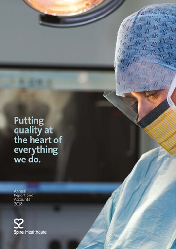 Miniature Spire Healthcare Group Rapport annuel 2018