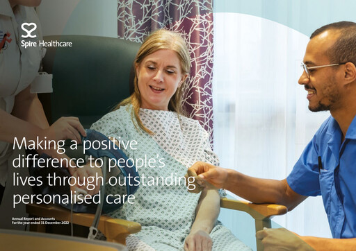 Miniature Spire Healthcare Group Rapport annuel 2022