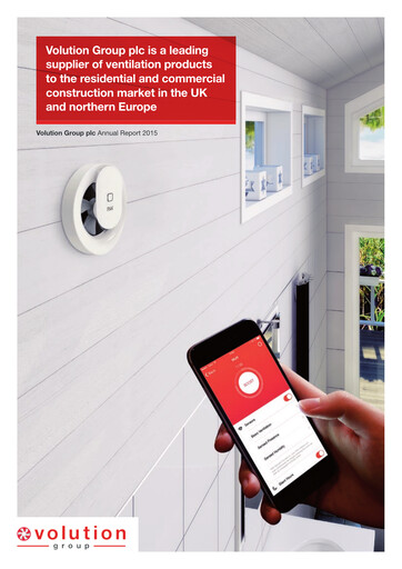 Thumbnail Volution Group Annual Report 2015