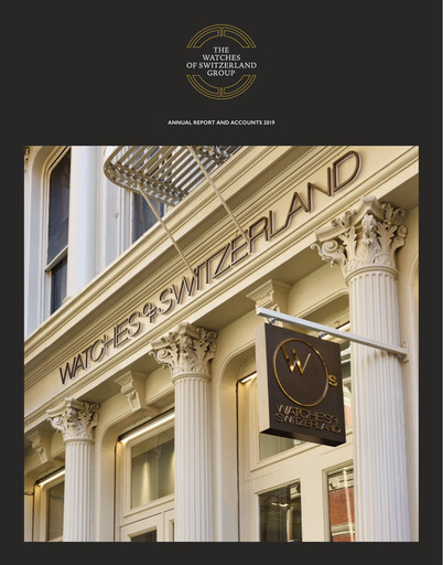 Thumbnail Watches of Switzerland Group Annual Report 2019