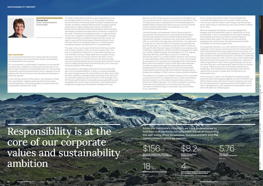 Thumbnail Hochschild Mining Sustainability Report 2023