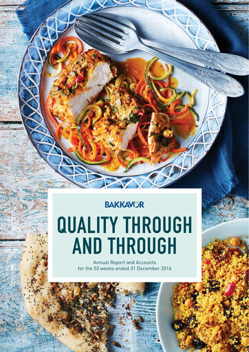 Miniature Bakkavor Group Rapport annuel 2016