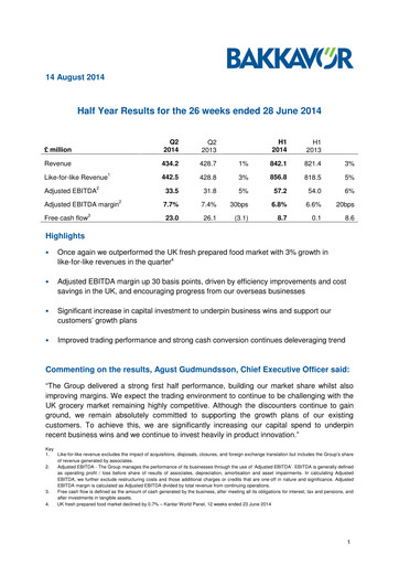 Thumbnail Bakkavor Group Half-year Report 2014-h1