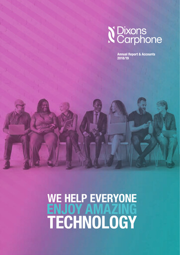 Thumbnail Currys plc Annual Report 2018-2019