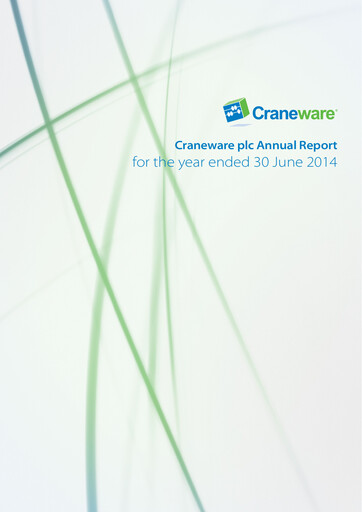 Thumbnail Craneware Annual Report fy2014