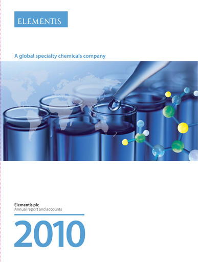 Thumbnail Elementis Annual Report 2010