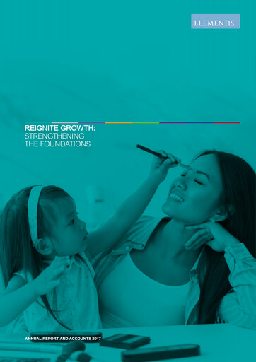 Thumbnail Elementis Annual Report 2017