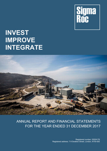 Miniature SigmaRoc plc Rapport annuel 2017