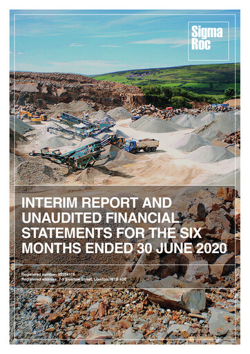 Vorschaubild SigmaRoc plc Halbjahresbericht 2020-h1