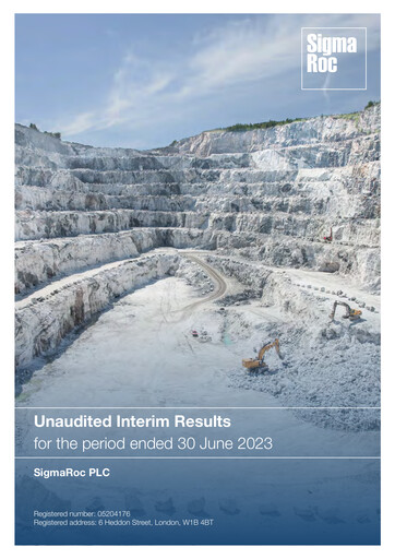 Vorschaubild SigmaRoc plc Halbjahresbericht 2023-h1
