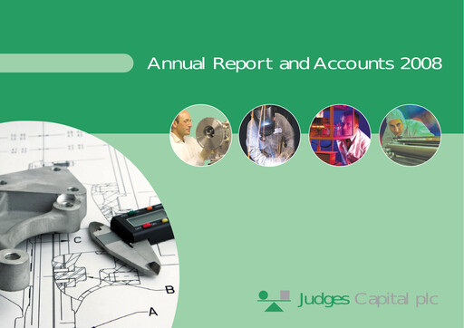 Thumbnail Judges Scientific plc Annual Report 2008