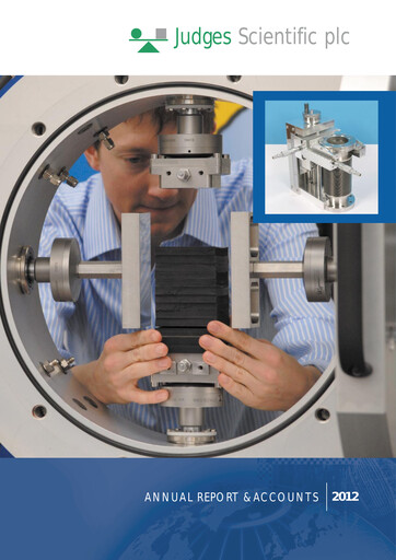Thumbnail Judges Scientific plc Annual Report 2012