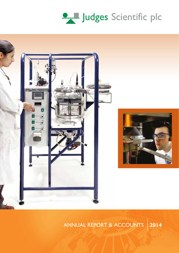 Thumbnail Judges Scientific plc Annual Report 2014