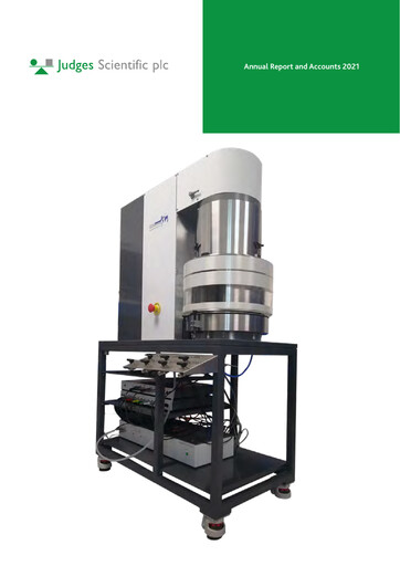 Thumbnail Judges Scientific plc Annual Report 2021