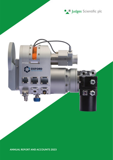 Thumbnail Judges Scientific plc Annual Report 2023