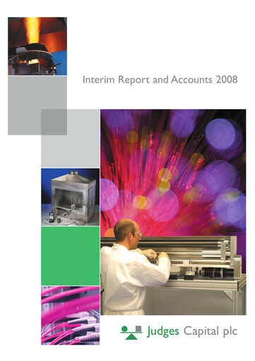 Thumbnail Judges Scientific plc Financial Statement 2008-h1