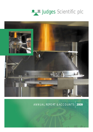 Thumbnail Judges Scientific plc Financial Statement 2009