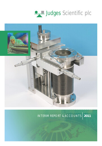 Thumbnail Judges Scientific plc Financial Statement 2011-h1