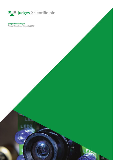 Thumbnail Judges Scientific plc Financial Statement 2015