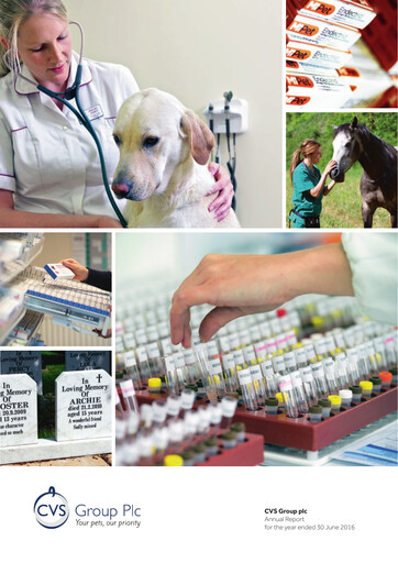 Thumbnail CVS Group Annual Report 2016