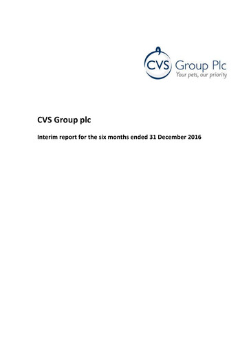 Thumbnail CVS Group Half-year Report 2017-h1