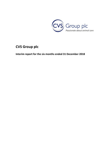 Thumbnail CVS Group Half-year Report 2019-h1
