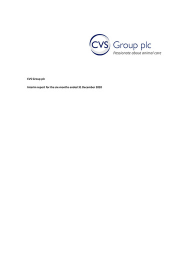 Thumbnail CVS Group Half-year Report 2021-h1