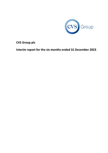 Thumbnail CVS Group Half-year Report 2024-h1