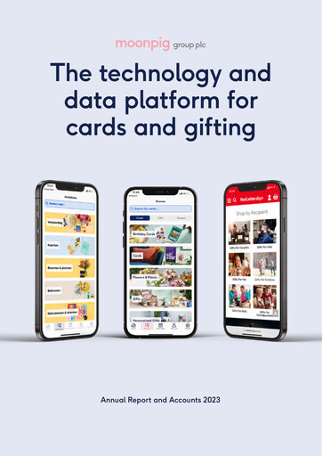 Thumbnail Moonpig Group Annual Report 2023