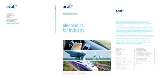 Thumbnail discoverIE Group plc Annual Report 2014