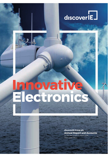 Thumbnail discoverIE Group plc Annual Report 2018