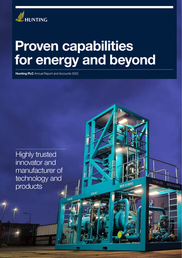 Miniature Hunting PLC Rapport annuel 2022