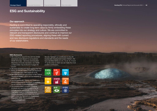 Miniature Hunting PLC Rapport ESG 2023