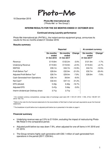 Thumbnail ME Group International Half-year Report 2018-h1