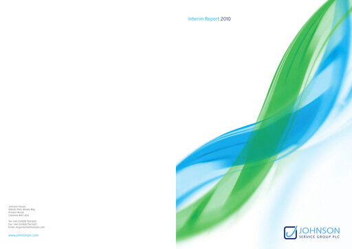 Vorschaubild Johnson Service Group PLC Halbjahresbericht 2010-h1