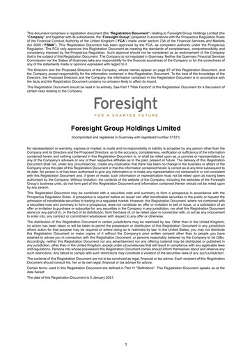 Vorschaubild Foresight Group Universelles Registrierungsdokument 2021