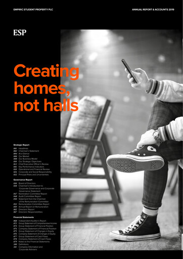 Thumbnail Empiric Student Property Plc Annual Report 2019