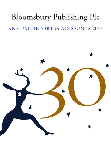 Thumbnail Bloomsbury Publishing Annual Report 2017