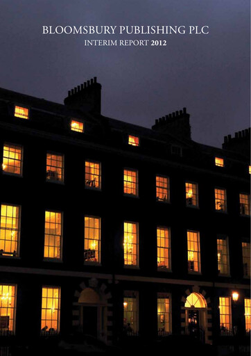 Thumbnail Bloomsbury Publishing Half-year Report 2012-h1