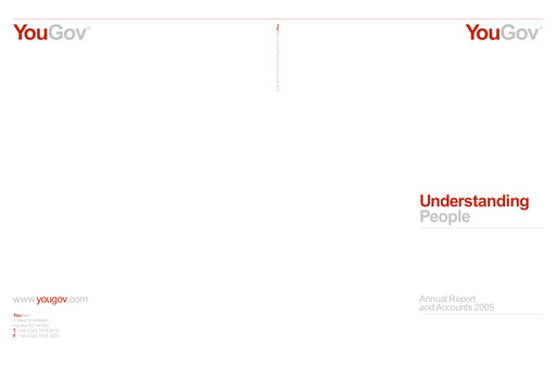 Thumbnail YouGov plc Annual Report 2005