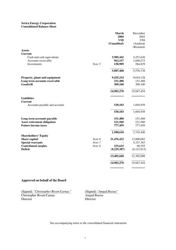 Thumbnail Serica Energy Quarterly Report 2004-q1