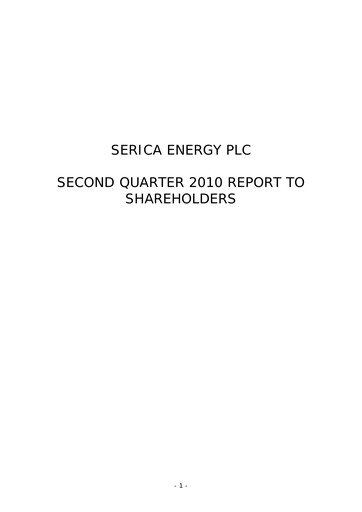 Thumbnail Serica Energy Quarterly Report 2010-q2