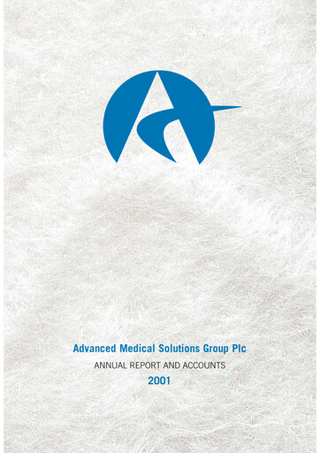 Thumbnail Advanced Medical Solutions Group Annual Report 2001