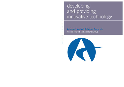 Thumbnail Advanced Medical Solutions Group Annual Report 2005