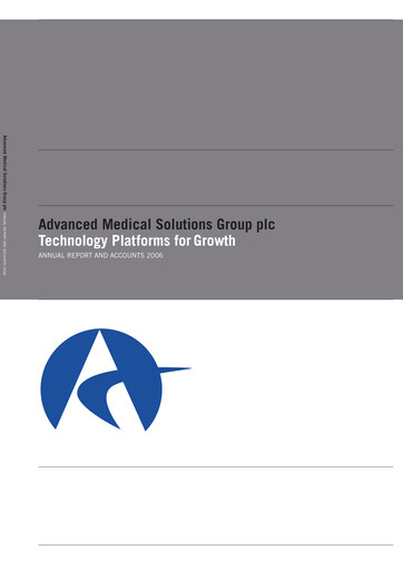 Thumbnail Advanced Medical Solutions Group Annual Report 2006