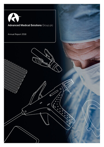 Thumbnail Advanced Medical Solutions Group Annual Report 2018