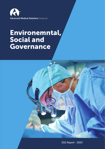 Thumbnail Advanced Medical Solutions Group ESG Report 2023