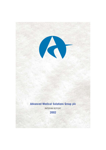 Thumbnail Advanced Medical Solutions Group Half-year Report 2002-h1