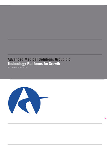 Thumbnail Advanced Medical Solutions Group Half-year Report 2007-h1